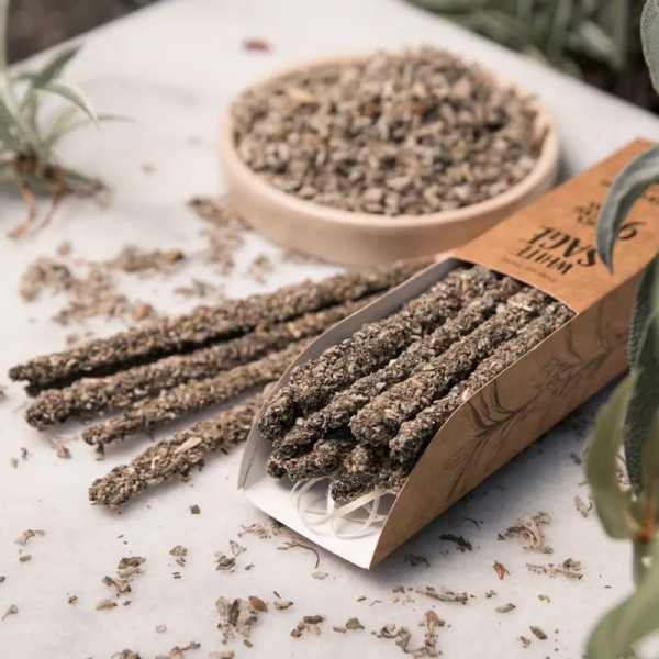 Sagrada Madre Encens aux herbes  Sauge Blanche -- ±44g