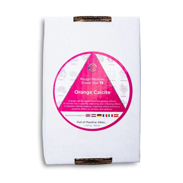 Power box 15 Calcite orange vitalisant -- ±700-900 g