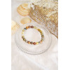 Bracelet Agate Crazy Lace Perles Rondes 8 mm