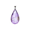 Pendentif en pierre précieuse d'améthyste en forme de goutte -- ± 2-3 cm