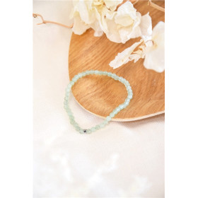 Bracelet Aventurine Verte Perles rondes 4 mm