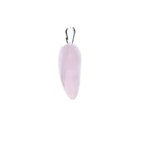 Pendentif de quartz rose en forme de cœur -- ± 2-3 cm