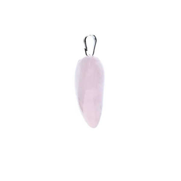 Pendentif de quartz rose en forme de cœur -- ± 2-3 cm