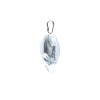 Pendentif  en cristal de roche en forme de cœur -- ± 2-3 cm