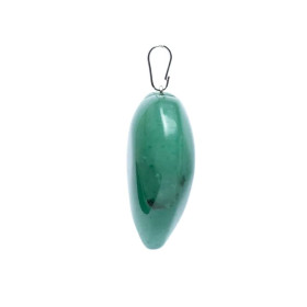 Pendentif de quartz vert en forme de cœur -- ± 2-3 cm