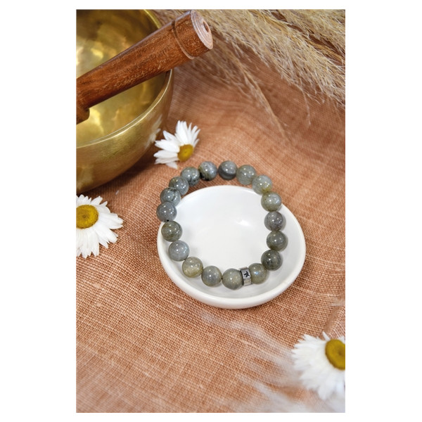 Bracelet Labradorite Perles rondes 10 mm