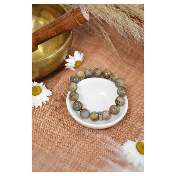 Bracelet Labradorite Perles rondes 12 mm