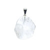 Pendentif pierre gemme cristal de roche forme fantaisie -- ±3cm