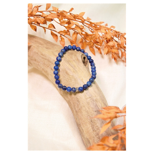 Bracelet Lapis-Lazuli Perles rondes 6 mm