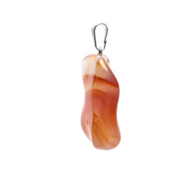Pendentif en agate forme fantaisie -- ± 3 cm