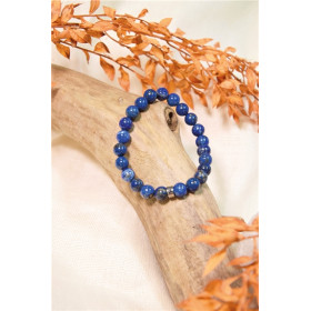 Bracelet Lapis-Lazuli Perles rondes 8 mm