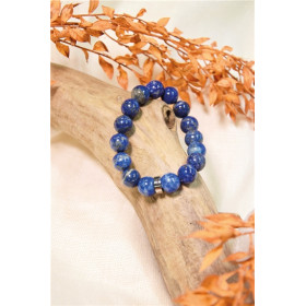 Bracelet Lapis-Lazuli Perles rondes 10 mm