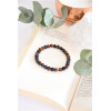Bracelet Mix Oeil de Tigre de Taureau et de Faucon Perles rondes 6 mm