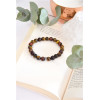 Bracelet Mix Oeil de Tigre de Taureau et de Faucon Perles rondes 8 mm