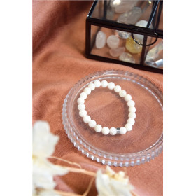 Bracelet Pierre de Lune Perles rondes 8 mm