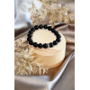Bracelet Onyx Perles rondes 10 mm