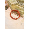 Bracelet Jaspe Rouge Perles rondes 8 mm