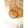 Bracelet Quartz Fumé Perles rondes 6 mm