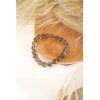 Bracelet Quartz Fumé Perles rondes 8 mm