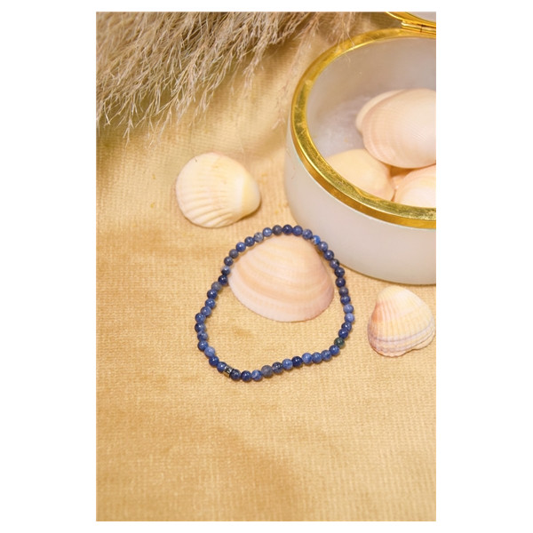 Bracelet Sodalite Perles rondes 4 mm