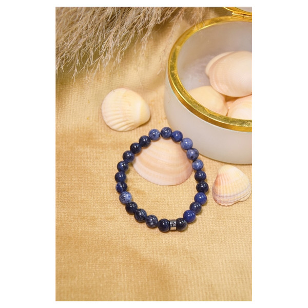 Bracelet Sodalite Perles rondes 8 mm