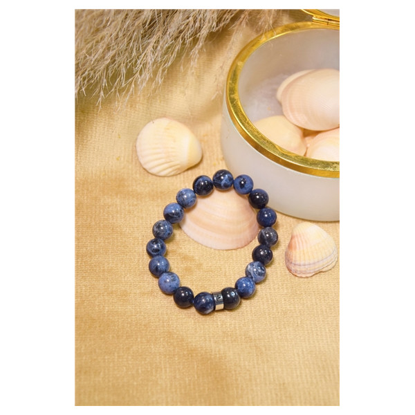 Bracelet Sodalite Perles rondes 10 mm
