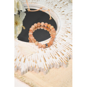 Bracelet Pierre de Soleil Perles rondes 8 mm