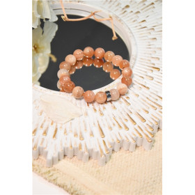 Bracelet Pierre de Soleil Perles rondes 10 mm