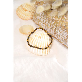 Bracelet Oeil de Tigre Perles rondes 4 mm