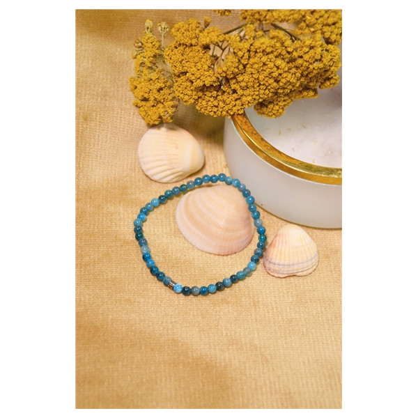 Bracelet Apatite Perles rondes 4 mm
