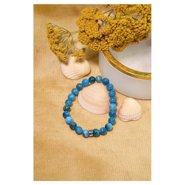 Bracelet Apatite Perles rondes 8 mm