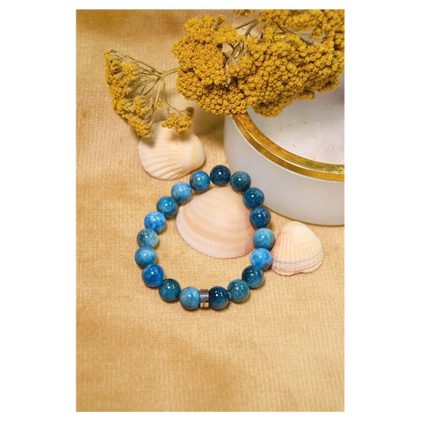 Bracelet Apatite Perles rondes 10 mm