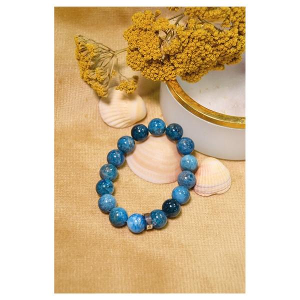 Bracelet Apatite Perles rondes 12 mm