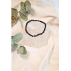 Bracelet Obsidienne Noire Perles rondes 4 mm