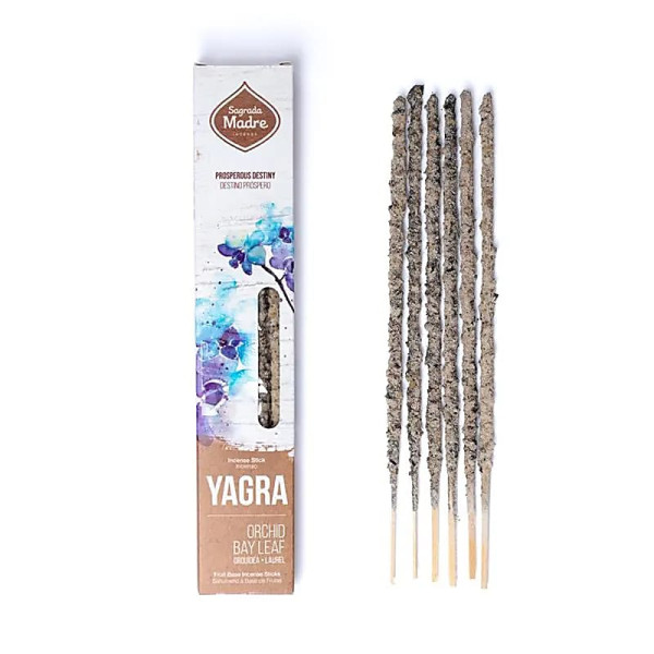 Encens Sagrada Madre Yagra Orchidée & Laurier -- ±20g