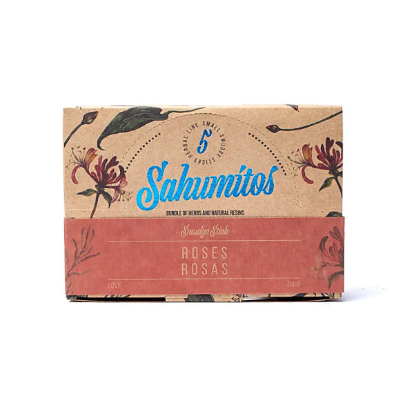 Sagrada Madre Sahumitos smudge Rose par 5 en boîte présentoir -- 18x4x12cm