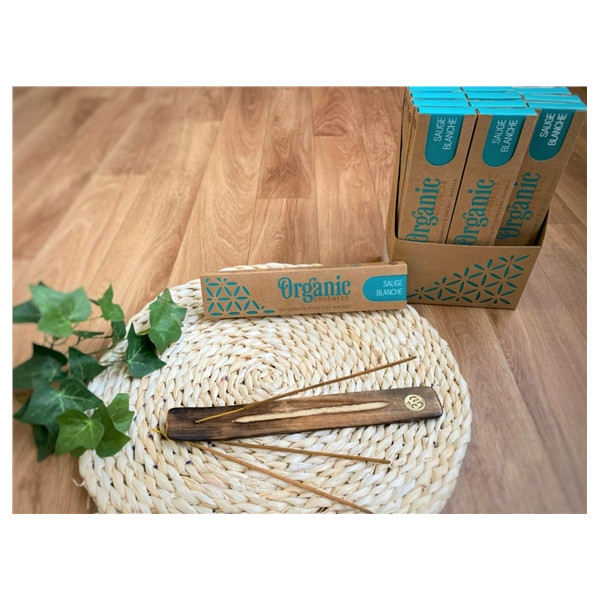 Encens Bâton Organic Sauge Blanche 15 grs