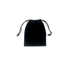 Pochon noir en velours - Moyen modèle