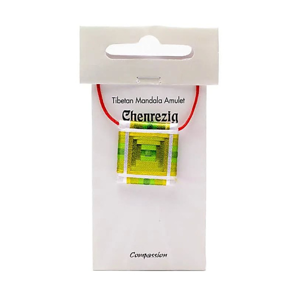 Mandala Talisman Chenrezig -- 2.5x2.5 cm