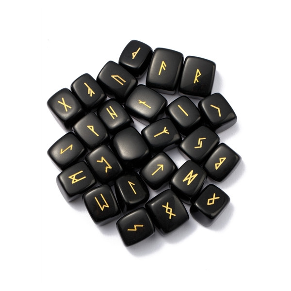 Runes en Obsidienne noire