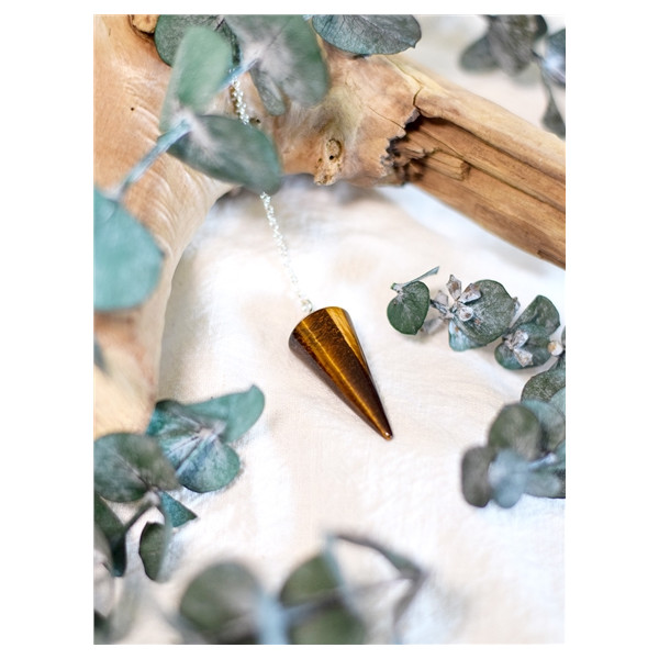 Pendule Cône Lisse en il de tigre