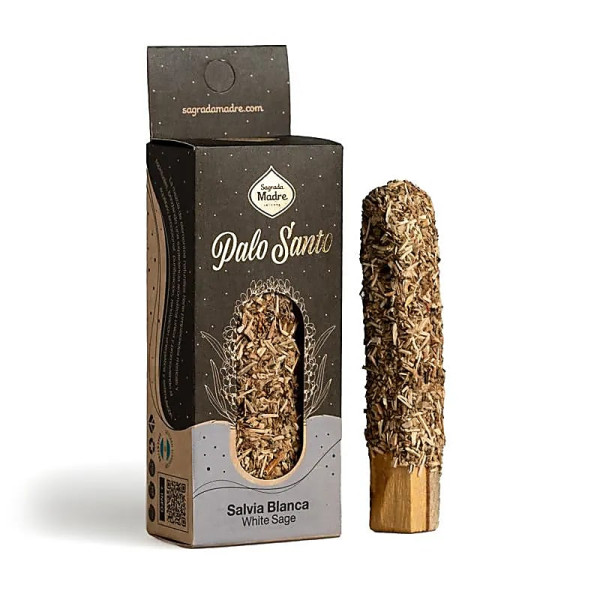 Sagrada Madre bâton de Palo Santo à la sauge blanche -- 20g