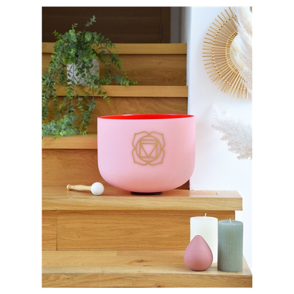 Bol chantant en Cristal Chakra Racine