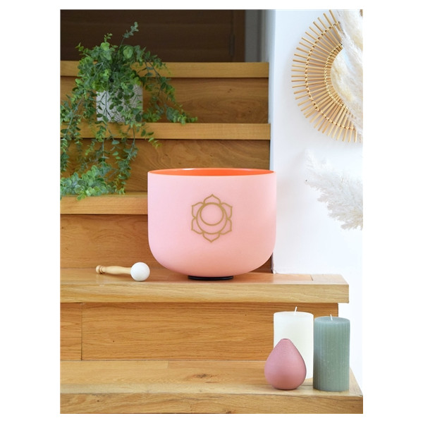 Bol chantant en Cristal Chakra Sacré