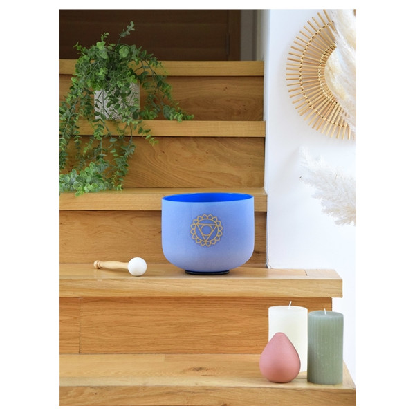 Bol chantant en Cristal Chakra de la Gorge