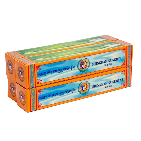 Emballé par 4, Encens Tibétain Shingkham Kunkhyab Healing S -- 50 g
