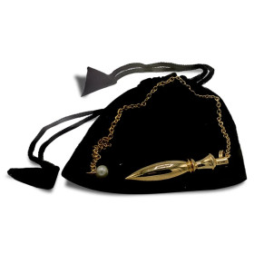 Pendule en laiton plaqué or -- 14 g； 4.4 cm