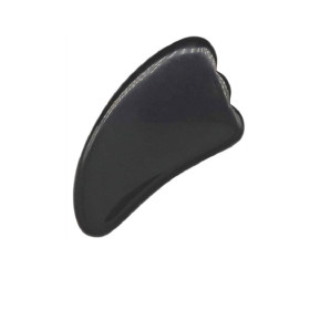 Gua Sha Palme en Obsidienne noire