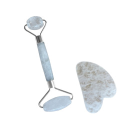 Coffret de Massage pour le Visage en Cristal de roche