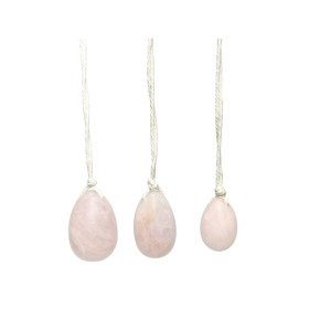 ufs de Yoni en Quartz rose Assortiment de 3